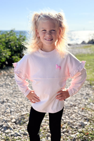 Youth Spirit Ruffle Jersey-Pink Frost
