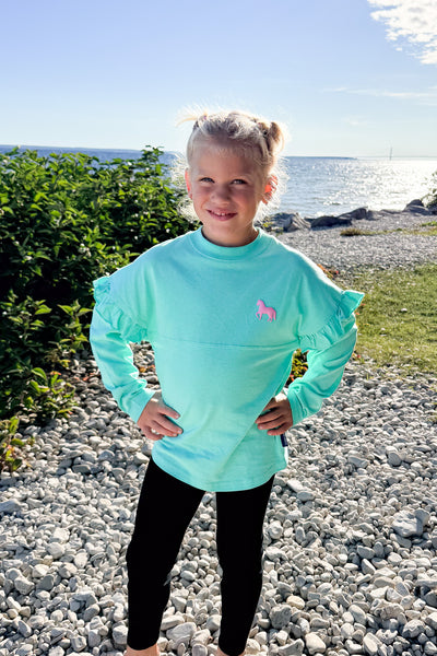 Youth Spirit Ruffle Jersey-Pistachio