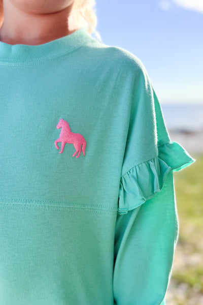 Youth Spirit Ruffle Jersey-Pistachio
