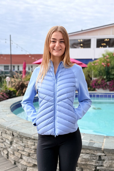 Women's Quilted V Design Jacket