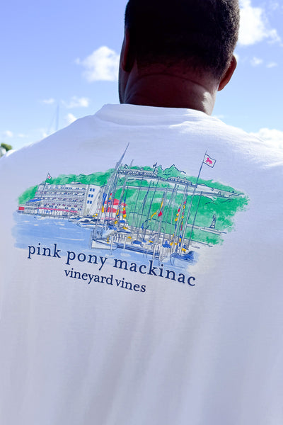 Long Sleeve Custom Harbor Scene