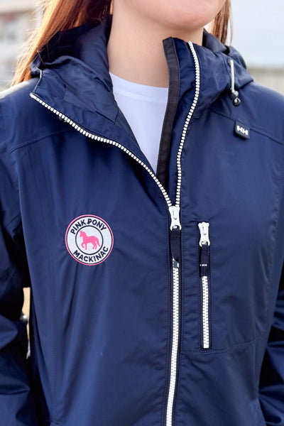 Women's Long Belfast Jacket - Navy