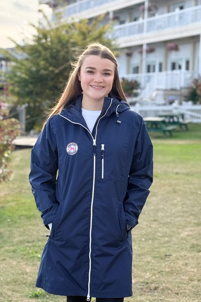 Women's Long Belfast Jacket - Navy