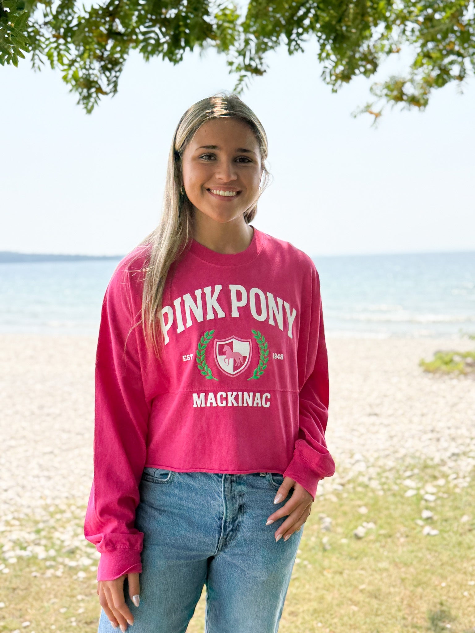 SJ Cropped Slouchy Top - Barbie Pink