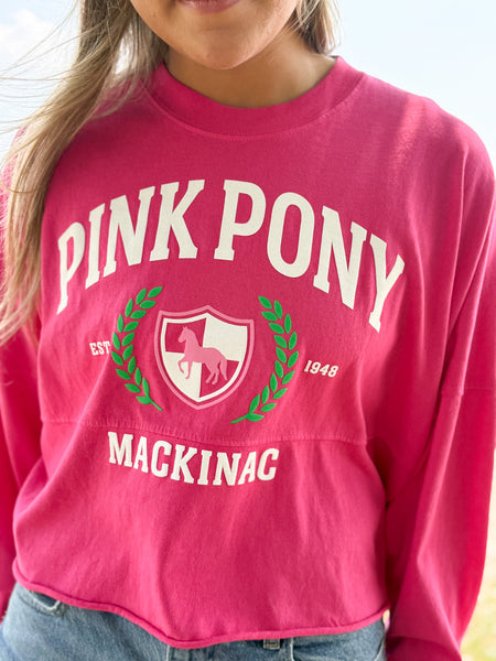 SJ Cropped Slouchy Top - Barbie Pink