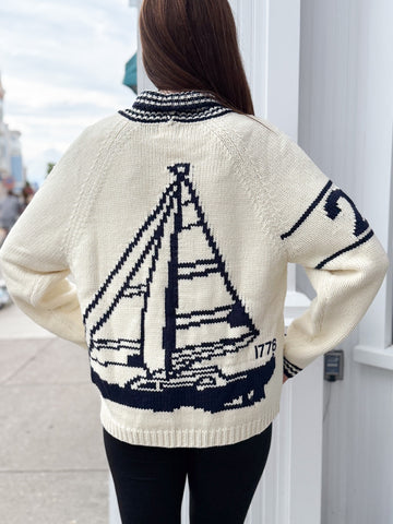 Sketchbook Sailboat Cardigan