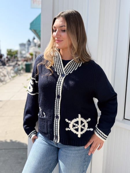 Sketchbook Sailboat Cardigan