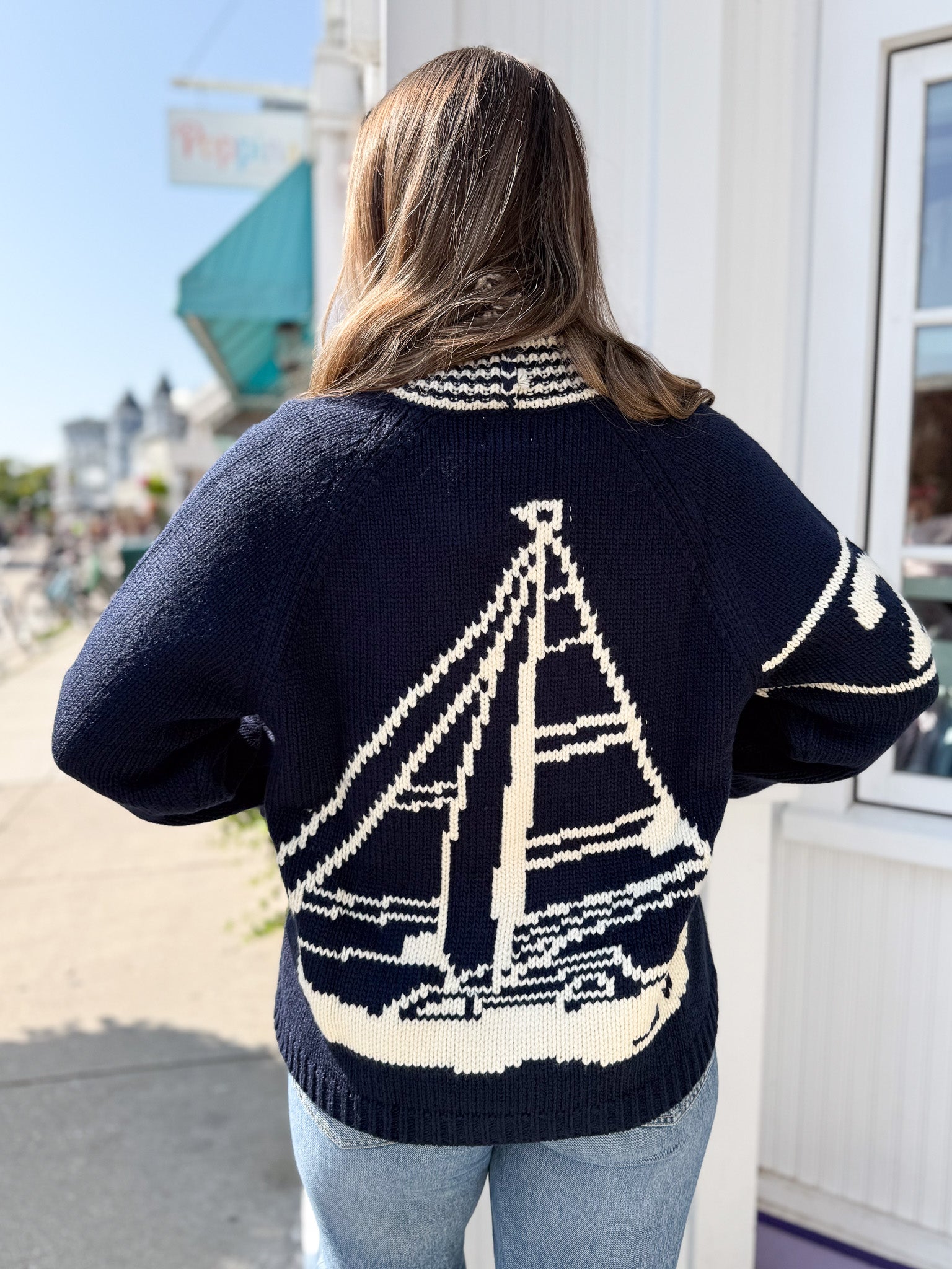 Sketchbook Sailboat Cardigan