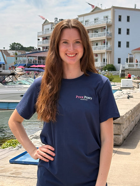 Sailboat Pony T-shirt Navy