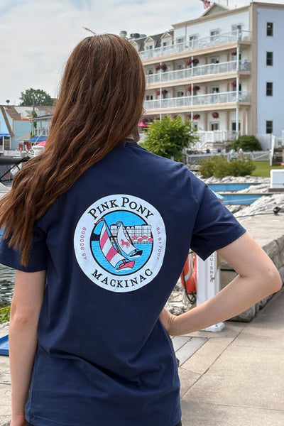 Sailboat Pony T-shirt Navy