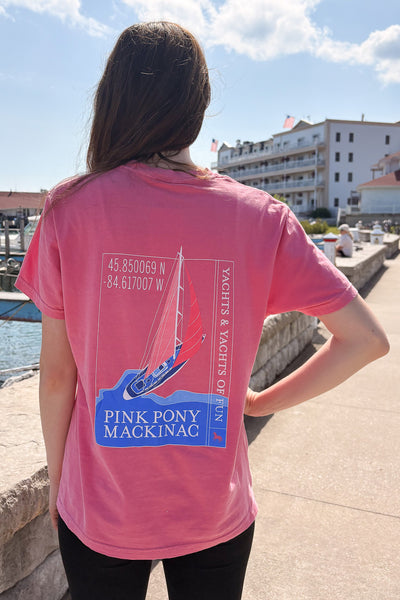 Yachts of Fun Sailboat T-Shirt-Crunchberry