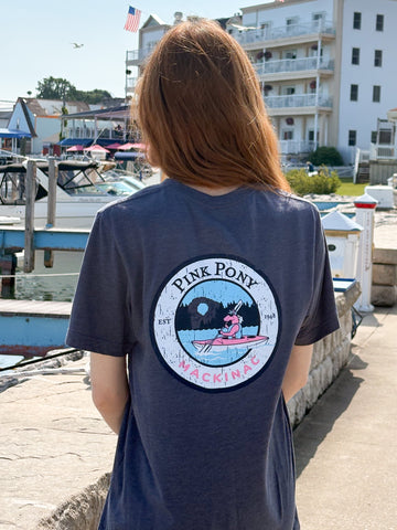 Kayak Pony T-shirt Heather Navy