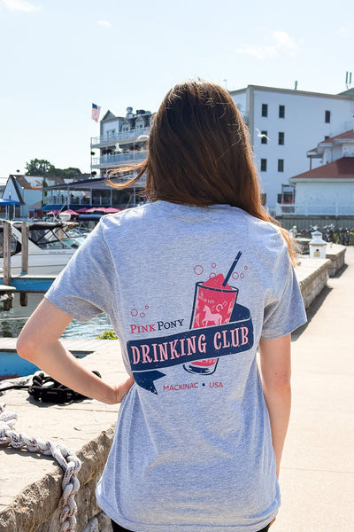 Drinking Club Rum Runner T-shirt Grey