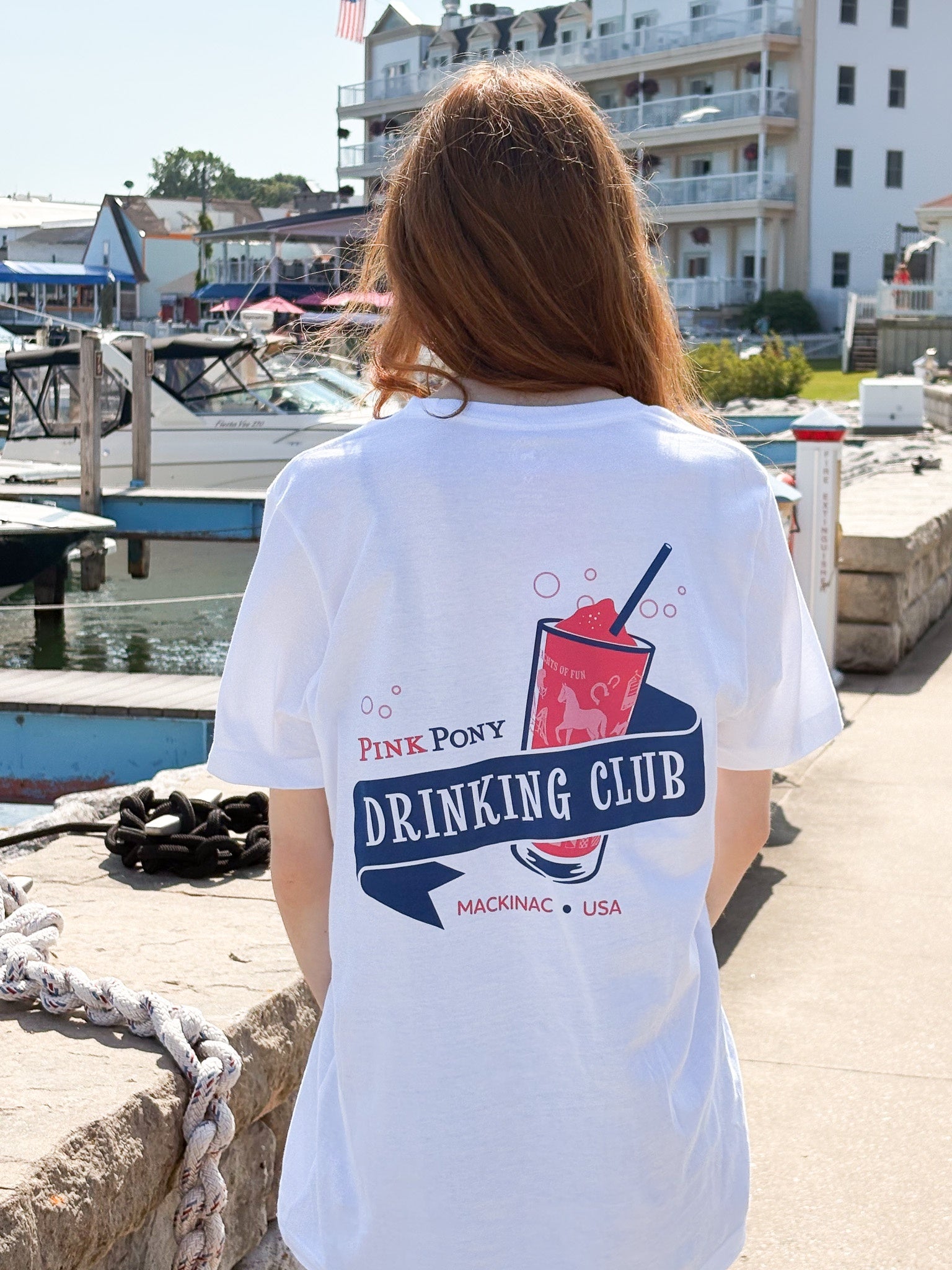 Drinking Club Rum Runner T-shirt White