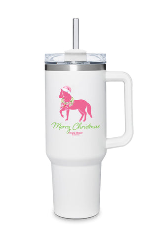 Holiday Pink Pony 30 oz Tumbler