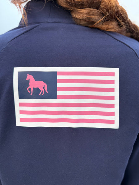 Staff Quarter Zips Navy