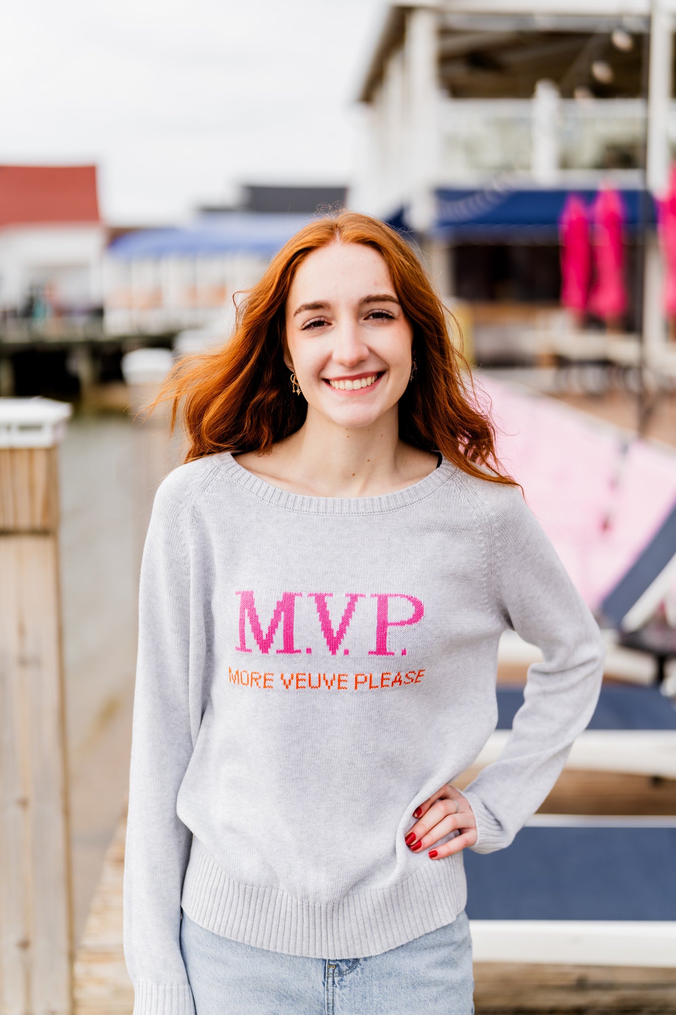 Roll Neck Cotton MVP Sweater Gray