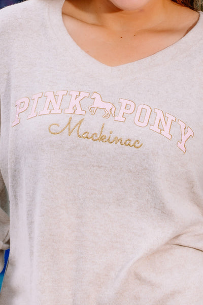 SJ Luxe Brushed V-Neck - Vanilla Bean