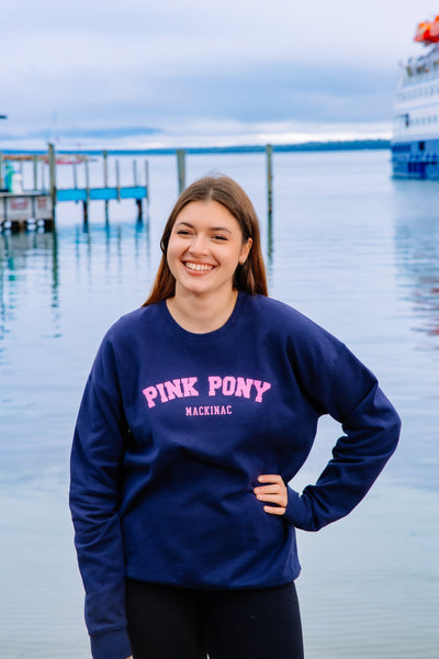 Glitter Pink Pony Sweatshirt