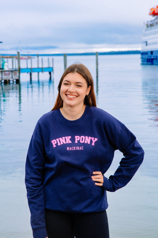 Glitter Pink Pony Sweatshirt