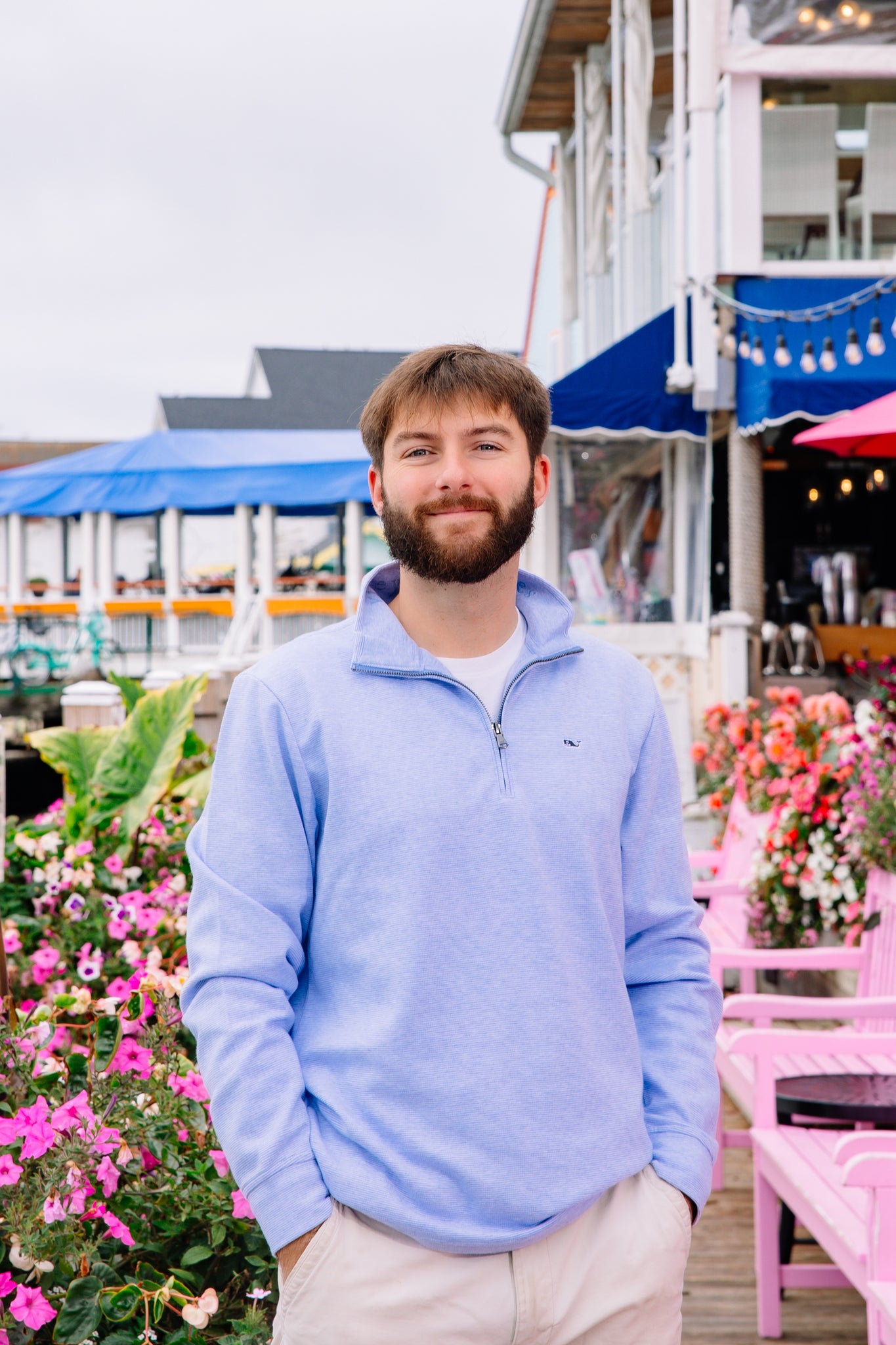 Saltwater Qtr  Zip -Jake Blue