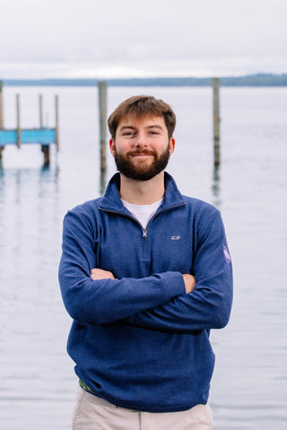 Saltwater Qtr Zip - Deep Bay