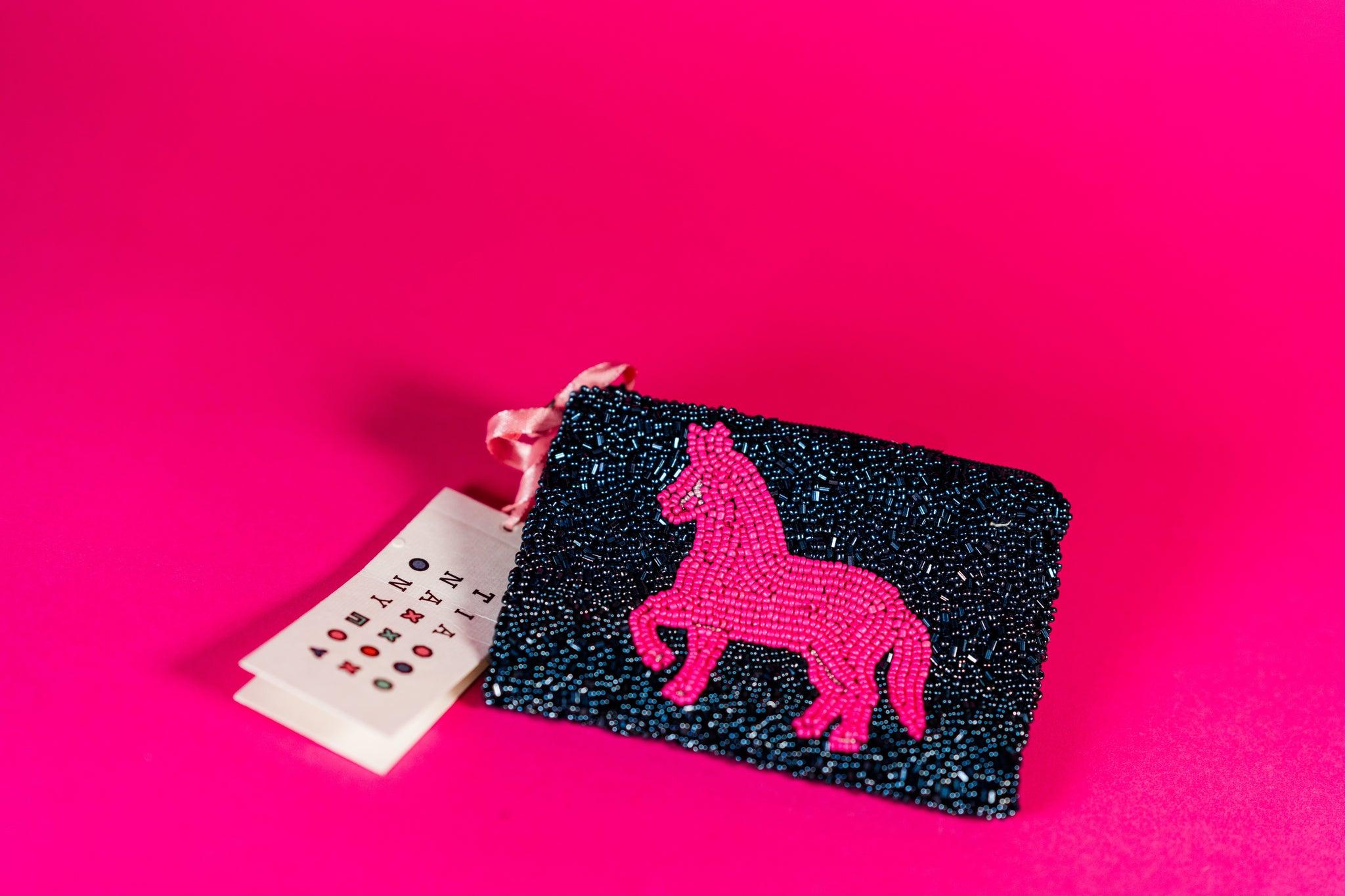 Beaded Pony Coin Purse